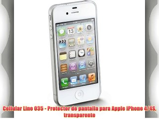 Cellular Line 035 - Protector de pantalla para Apple iPhone 4/4S transparente