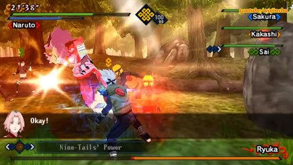 Naruto Shippuden Kizuna Drive Walkthrough Part 7 Ryuka True Form Boss Fight 60 FPS