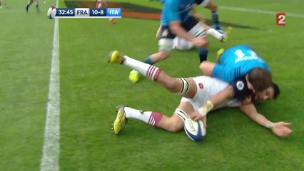 VIDEO. France-Italie : Chouly aplatit après un jeu rapide des Bleus