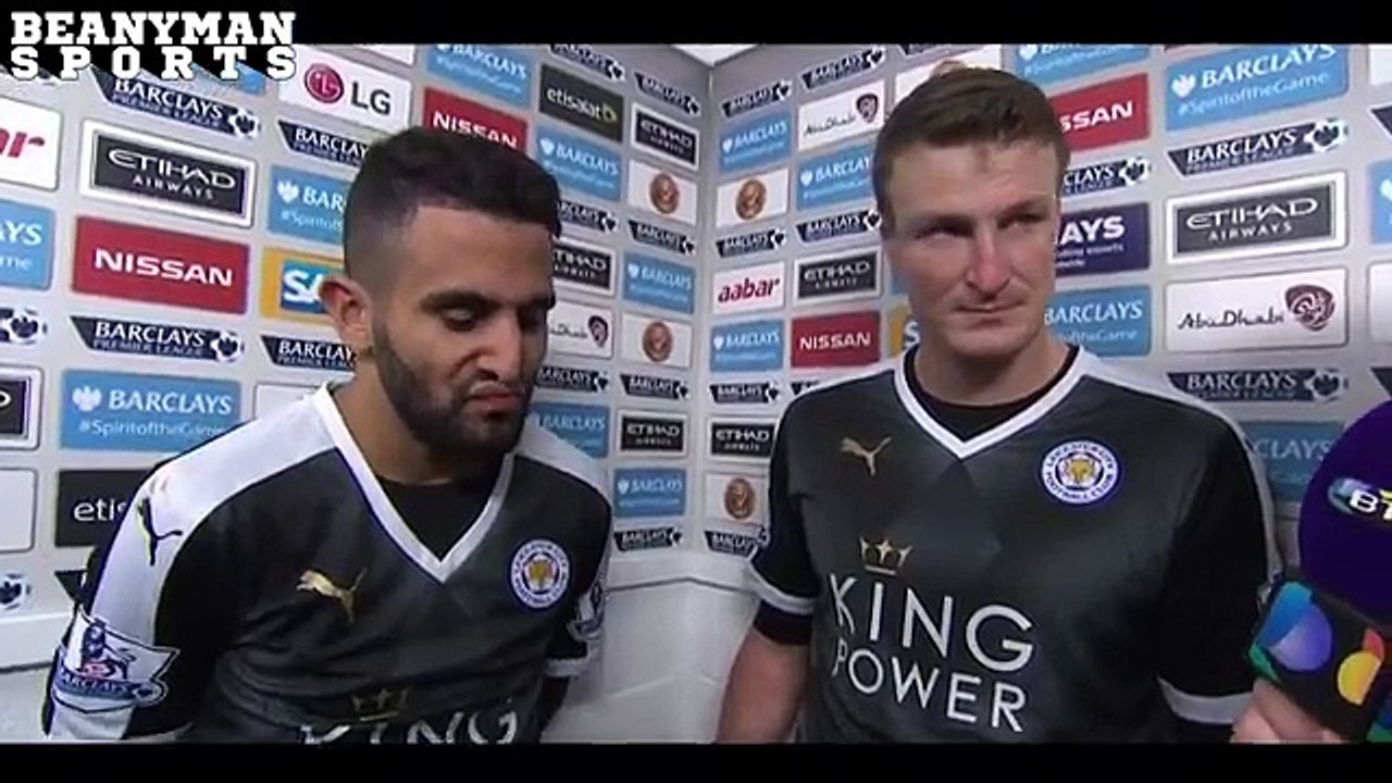Man City 1-3 Leicester - Riyad Mahrez & Robert Huth Post Match Interview