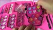 Hello Kitty Makeup Vanity Case! Light-Up Mirror! Brushes Nails Lip Gloss Body Glitter! Beauty Revie