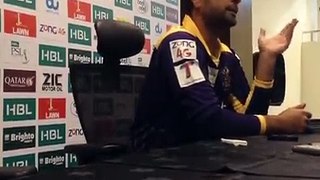 Ahmad Shahzad Media talk after making First PSL Fifty Against Karachi Kings