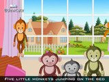 Edewcate english rhymes Five Little Monkeys Jumping on the Bed
