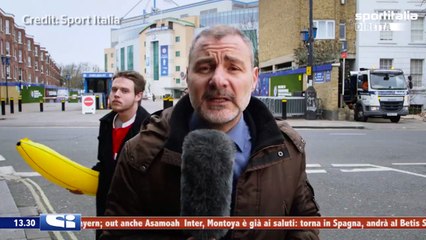Arsenal fan trolls Italian reporter