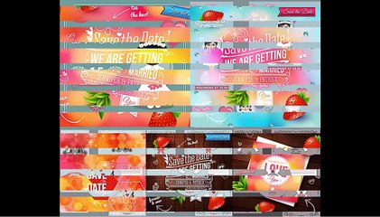 Wedding invitations in vector look for inspiration