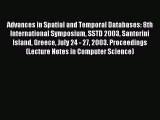 (PDF Download) Advances in Spatial and Temporal Databases: 8th International Symposium SSTD