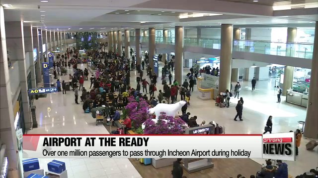 Incheon Int'l Airport gets ready for Lunar New Year holiday