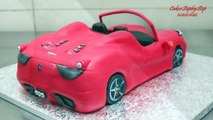 How To Make A Ferrari Car Cake  - CakesStepbyStep