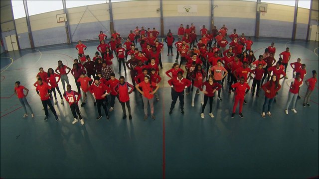 Flashmob UNSS Euro 2016 - AS Clg Voltaire Sarcelles (95)