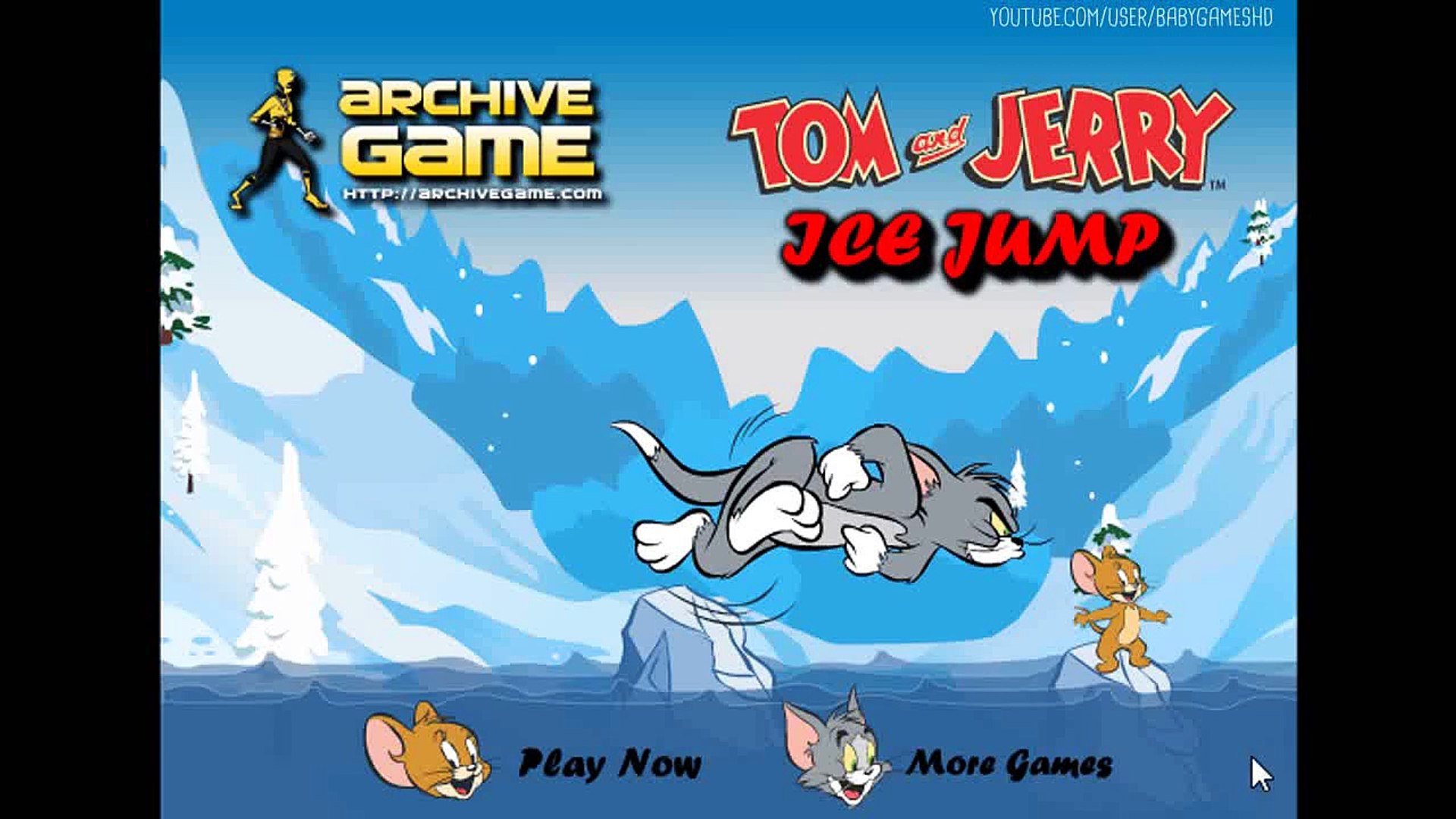 Tom And Jerry Ice Jump - Funny Jumping Game