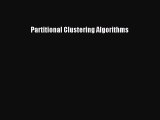 (PDF Download) Partitional Clustering Algorithms Download