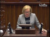 Poseł Aldona Młyńczak - Wystąpienie z dnia 29 stycznia 2016 roku.