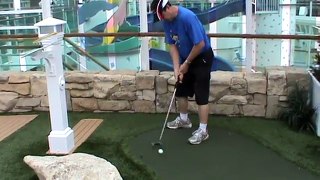 Mini Golf. Under Par attempt on Radiance of the Seas cruise ship.mpg