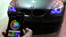 BMW color changing angel eyes smartphone controlled - 16M colors