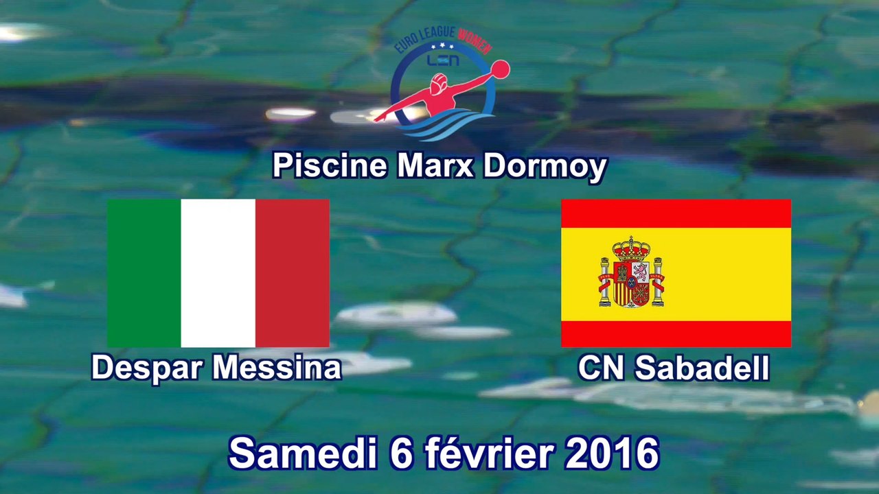 Water polo : euroleague féminin Despar Messina - CN Sabadell