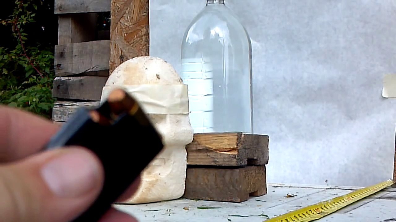 32 ACP vs. zombie ballistics skull - Penetration Test