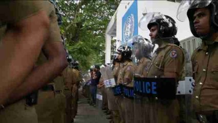 Movilizaciones en Sri Lanka para pedir a la ONU que no moleste a sus "héroes"