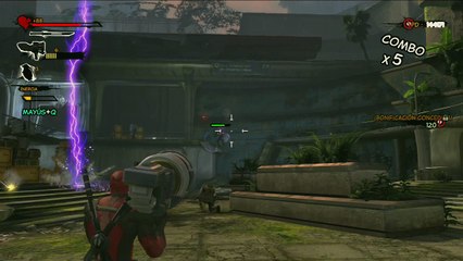 Deadpool, gameplay español, parte 6, La maquina de la torre de Siniestro