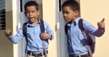 Este pequeño estudiante Dominicano da una charla como un genio