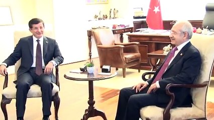 Davutoğlu - Kılıçdaroğlu görüşmesi başladı (İlk görüntüler)
