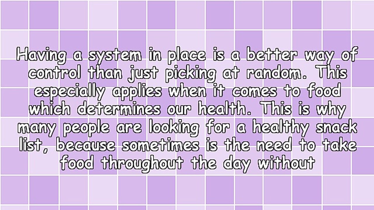 Be in Better Control by Having a Healthy Snack List for You and Your Children