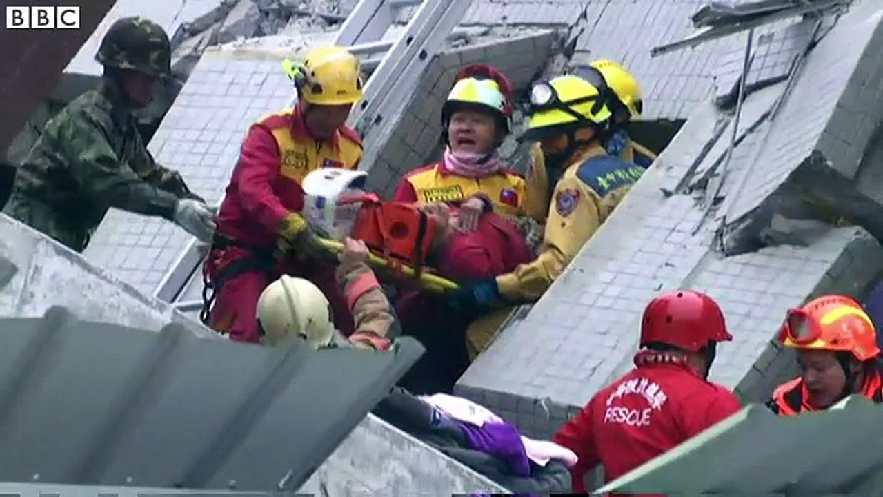 Deadly earthquake topples buildings in Taiwan city of Tainan