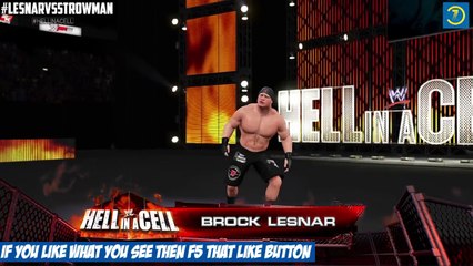 Download Video: WWE Hell In A Cell 2015 | Brock Lesnar VS Braun Strowman | Epic Match Highlights | WWE 2K15