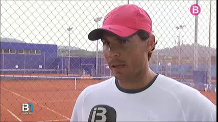 Rafael Nadal Practice & Interview in Manacor. 6 Feb. 2016