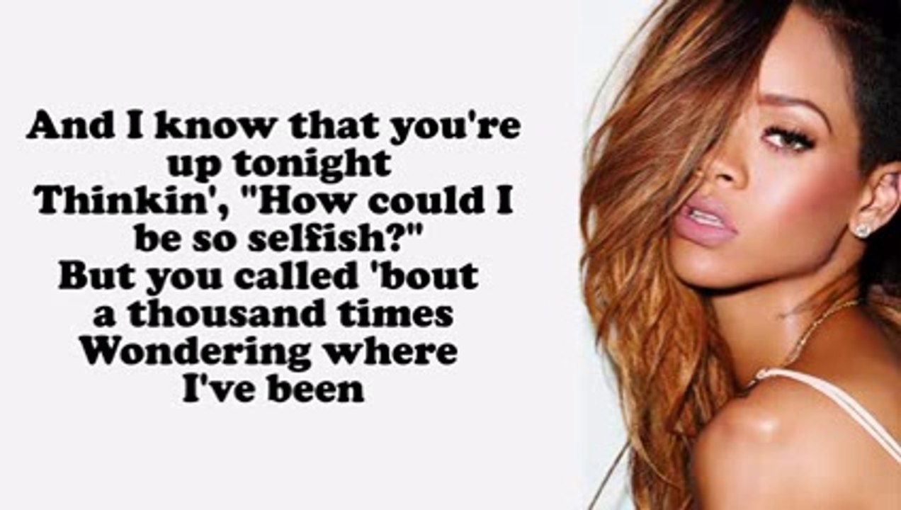 Rihanna Four Five Seconds ft. Kanye West (Lyrics On Screen)