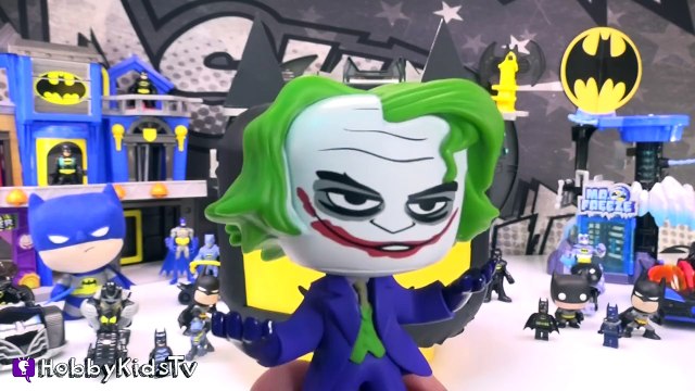 GIANT Lego Head BATMAN Makeover! Surprise Toy Blind Boxes By HobbyKidsTV