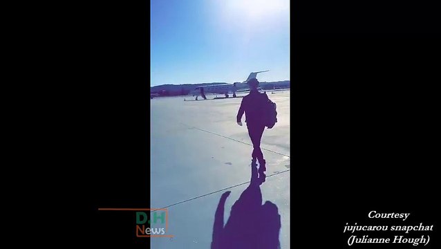 Derek Hough traveling to San Francisco with Julianne and friends - February 6, 2016 (Part 2 - Snapchat videos)