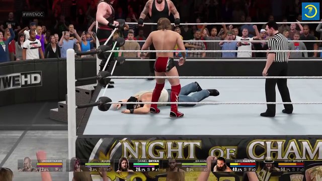 WWE RAW 2015 | Brothers Of Destruction & Daniel Bryan VS Wyatt Family | WWE 2K15
