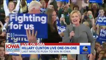 Hillary Clinton on the State of Her Campaign in Iowa