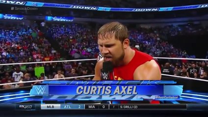 NEVILE VS CURTIS AXEL SMACKDOWN 4 9 2015