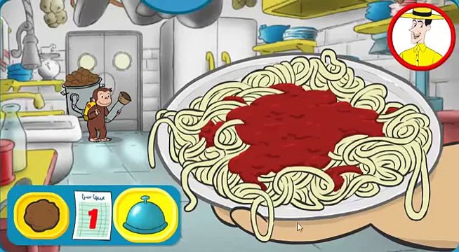 Curious George George lanza albóndigas en todas partes! Jorge el curioso español spanish