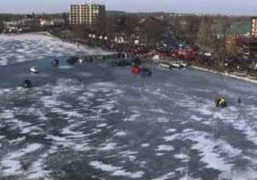 Drone Footage Shows Submerged Vehicles in Wisconsin's Lake Geneva