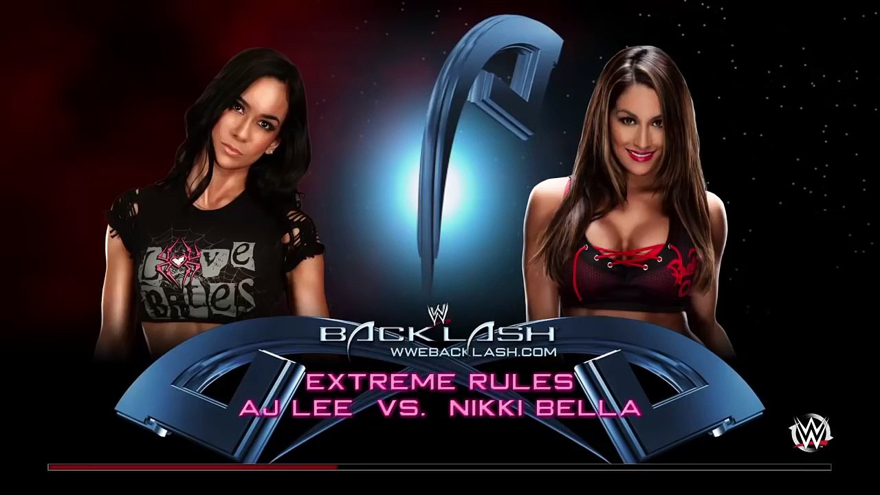 AJ LEE VS NIKKI BELLA #12 (EXTREME RULES) | WWE 2K15 PS4 (NEXT GEN)