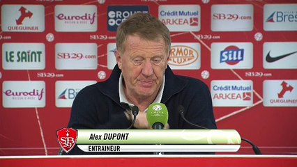 Réaction d'Alex Dupont après Stade Brestois 29 - Bourg-en-Bresse