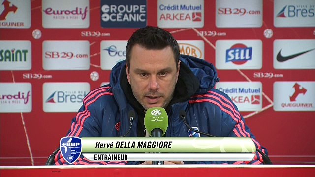 Réaction d'Hervé Della Maggiore après Stade Brestois 29 - Bourg-en-Bresse
