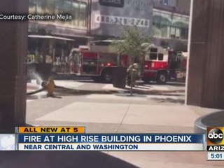 Fire in downtown Phoenix leads to evacuations