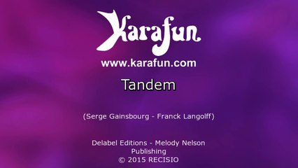 Karaoké Tandem - Vanessa Paradis *