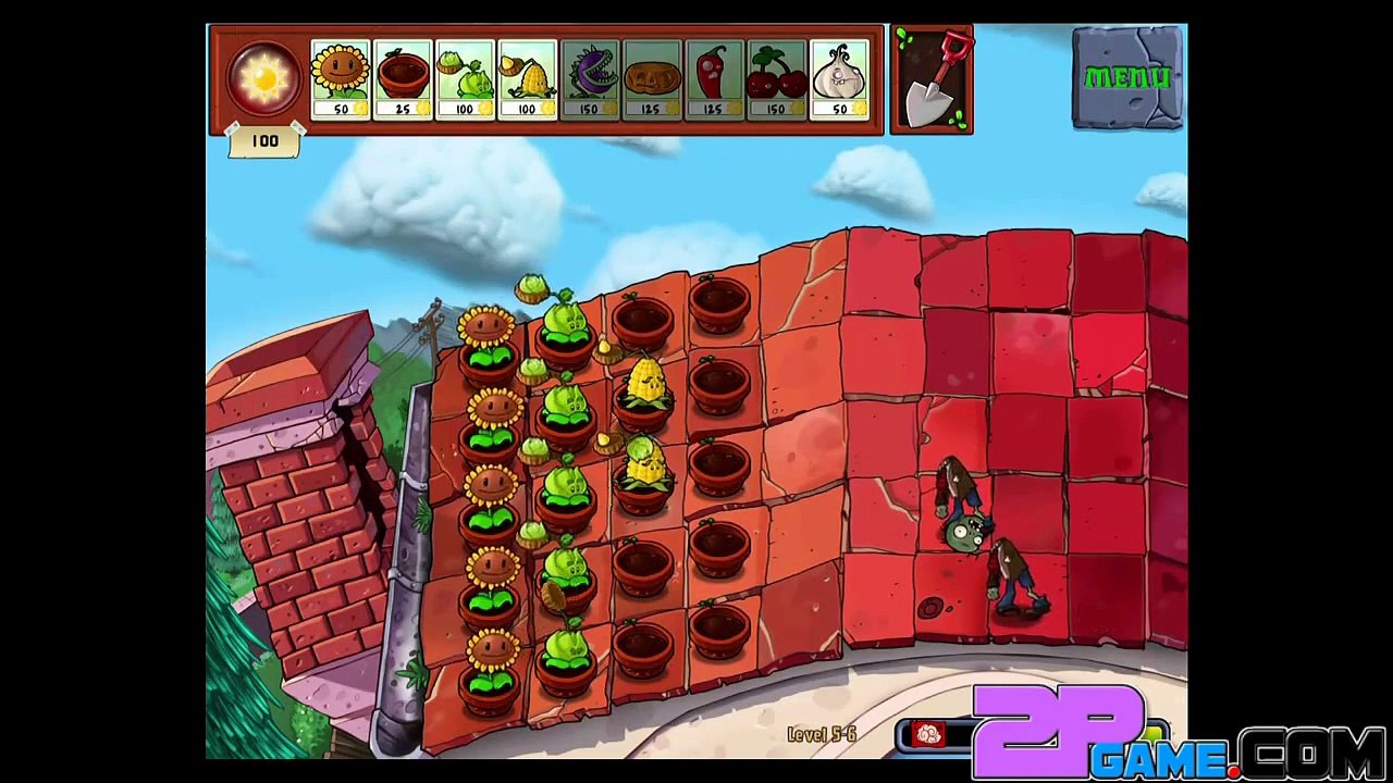 Plants vs Zombies ADVENTURE 5-6 Walkthrough [IOS]