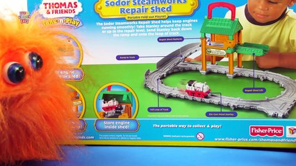 THOMAS & FRIENDS Sodor Steamworks Repair Shed Take-n-Play Playset Toy Train Review Fisher Price