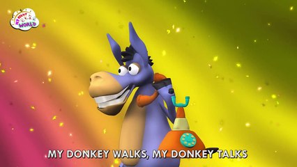 Tingalayo Donkey Song In 3D | 3D English Nursery Rhymes For Kids With Lyrics