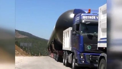 Dev LPG tankları böyle taşındı