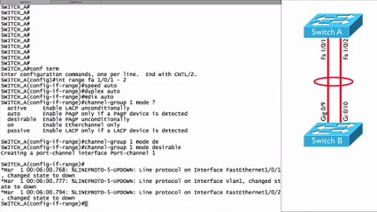282.EtherChannel Configuration and Verification