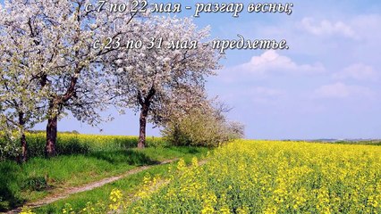 Народные приметы на май