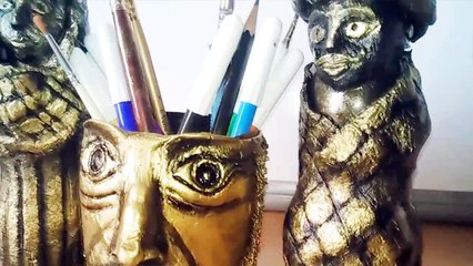 How to make CLAY showpieces at home | DIY IDEAS