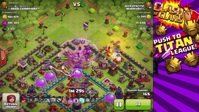Clash of Clans TITAN II REACHED! BREAKING 4400 TROPHIES! Titan #10!