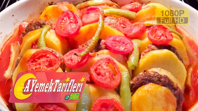 Fırında Köfte Patates Nasıl Yapılır? | Fırında Köfte Patates Tarifi
